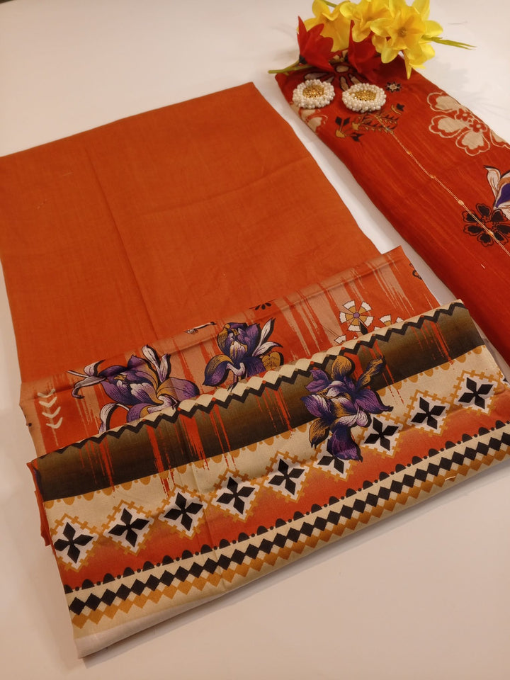 Linen With Diamond Dupatta (2 piece)