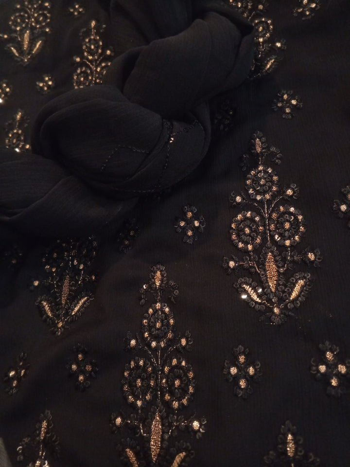 Tilla And Sequins Embroidery Chiffon (2 Piece)